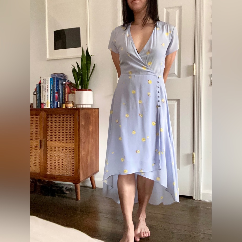Intermix High-Low Floral Wrap Dress